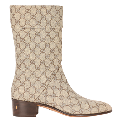 Gucci Monogram Boots, front view