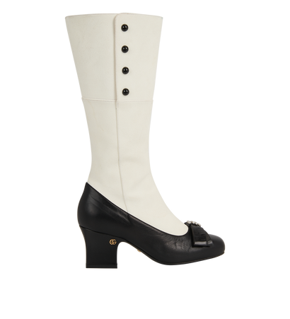 Gucci Crystals Bow Boots, front view