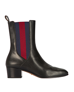 Gucci Elasticated Chelsea Boots, Leather, Black, 5.5, DB, 2*