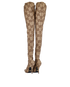 Gucci x Balenciaga Jumbo GG Knee High Boots, back view