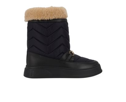 Gucci Horsebit Shearling Show Boots, front view