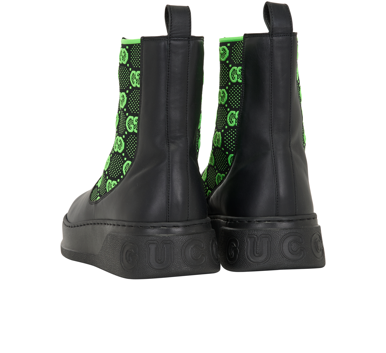 Gucci GG Ankle Boots, &pound;250, Shoes, Black, Leather, Back view