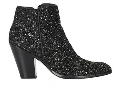Guiseppe Zanotti Glitter Ankle Boots, front view