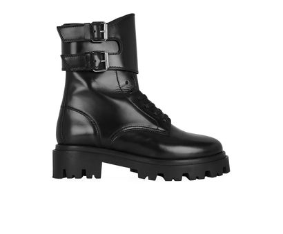 Isabel Marant Chunky Buckled Ankle Boots, front view