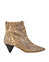 Isabel Marant Leffie Snake Effect Ankle Boots, front view