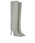 Jimmy Choo Mavis 100 Star Glitter Knee Boots, side view