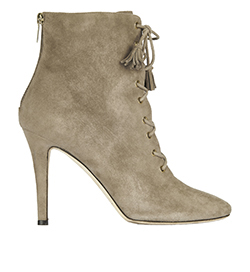 Jimmy Choo Lace Up Boots, Suede, Taupe, 7, 3*