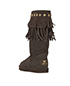 Jimmy Choo x Ugg Tassel Boots, back view
