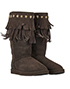 Jimmy Choo x Ugg Tassel Boots, side view