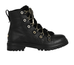 Jimmy Choo Hillary Hiking Boots, Leather, Blk, UK4.5, 3*