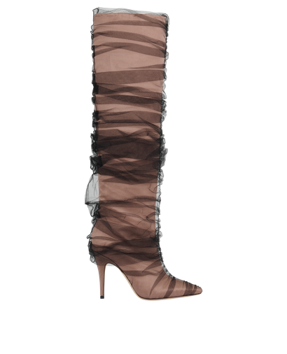 Jimmy Choo x Off-White Elizabeth Boots, front view