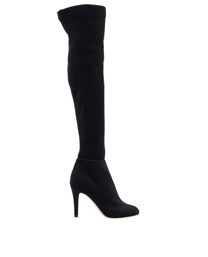 Jimmy Choo Toni Glitter Knee High Boots, front view