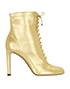 Jimmy Choo Daize Metallic Lace-Up Bootie, front view