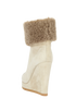 Jill Sander Shearling Wedge Boots, back view