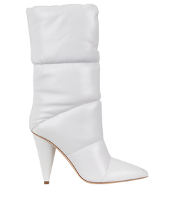 Jimmy Choo X Off-White Sara Boot, Leather, White, UK4, B, 2*