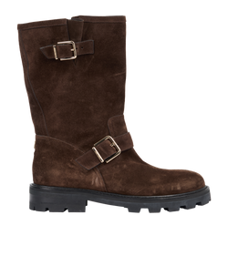Jimmy Choo Biker II Boots, Suede, Brown, UK8.5, 3*