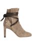 Jimmy Choo Ankle Strap Ankle Boots, &pound;180, Clothing, Brown, Suede, Front view