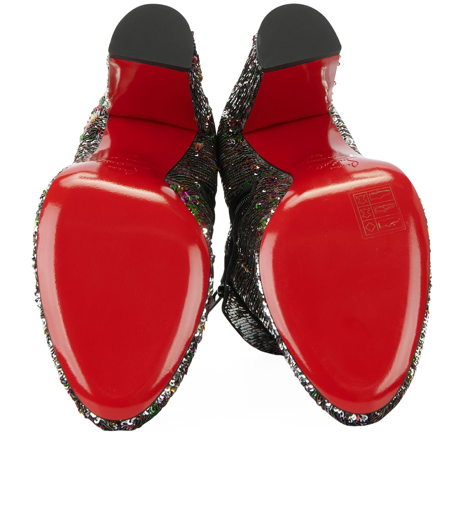 Christian Louboutin Moulamax 100 Sequined Ankle Boots, Boots