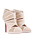 Christian Louboutin Cut Out High Heel Ankle Boots, side view