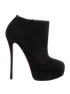 Christian Louboutin 150MM Ankle Boots, &pound;250, Shoes, Black, Suede, Front view