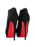 Christian Louboutin 150MM Ankle Boots, &pound;250, Shoes, Black, Suede, Back view