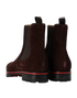 Christian Louboutin Alpinono Boots, £450, Shoes, Black/Brown, Suede, Back view