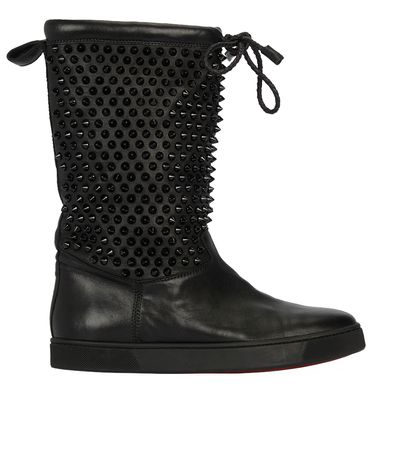 Louboutin Spiked Boots, front view