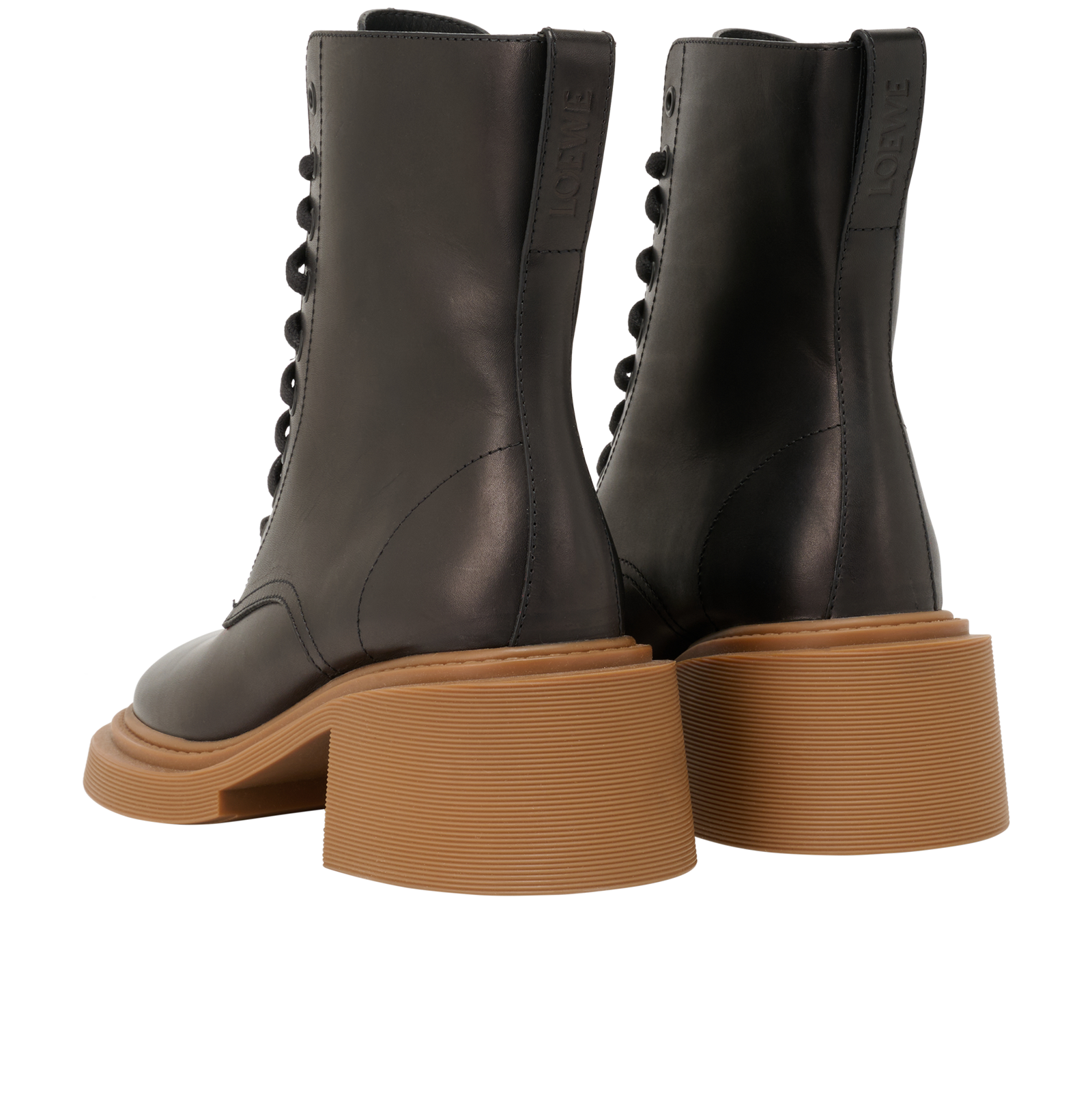 Loewe Biker Boots, &pound;350, Shoes, Black, Leather, Back view