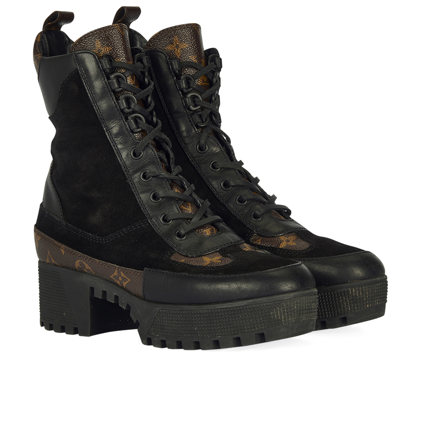 Louis Vuitton Laureate Platform Chelsea Boot BLACK. Size 38.0