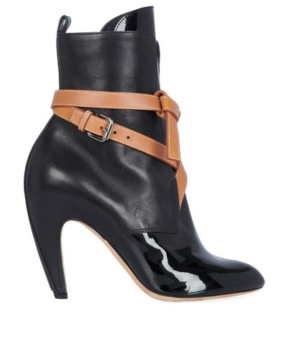 Louis Vuitton Strap Detail Ankle Boots, front view