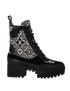 Louis Vuitton Laureate Platform Boots, £470, Shoes, Black/White, Canvas/Leather, Front view