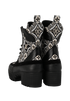 Louis Vuitton Laureate Platform Boots, £470, Shoes, Black/White, Canvas/Leather, Back view