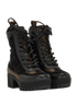 Louis Vuitton Laureate Boots, &pound;295, Shoes, Black, Canvas, Side view