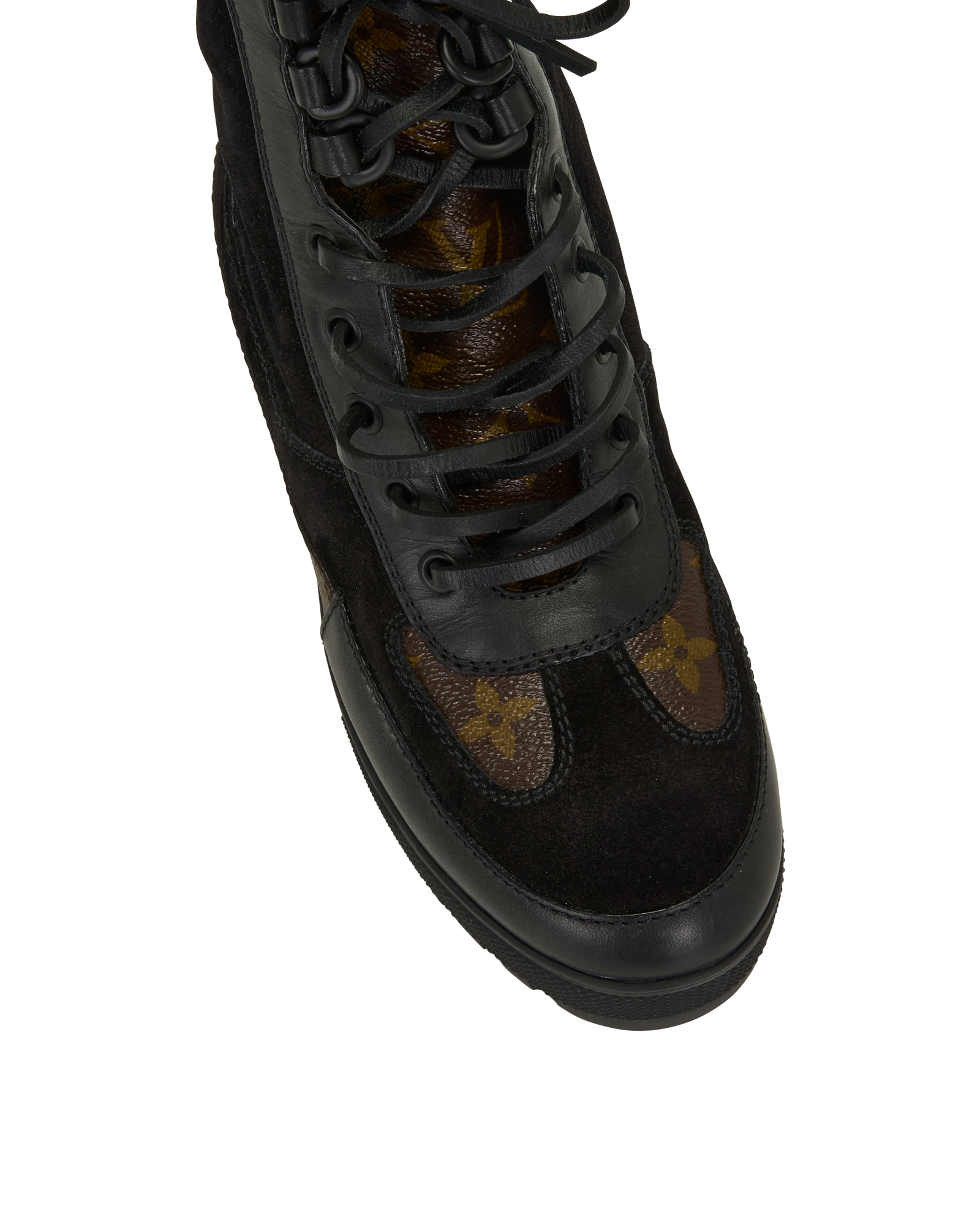 Louis Vuitton Laureate Boots, &pound;295, Shoes, Black, Canvas, Other view