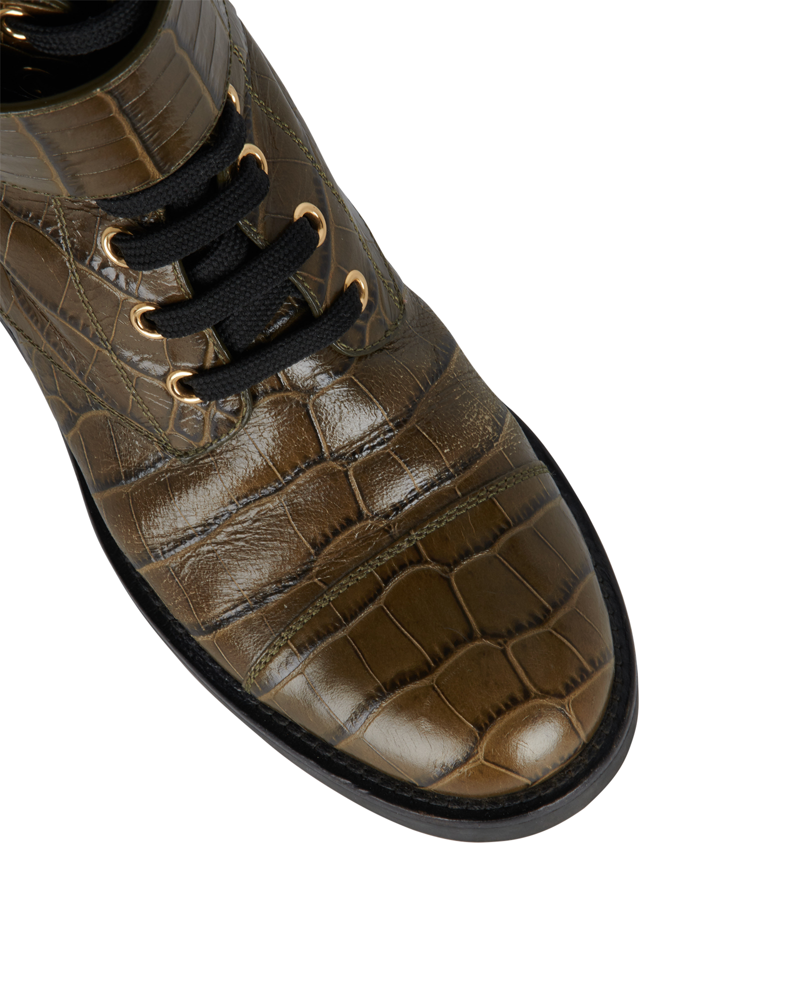 Louis Vuitton Croc Embossed Boots, &pound;350, Shoes, Green, Leather, Other view