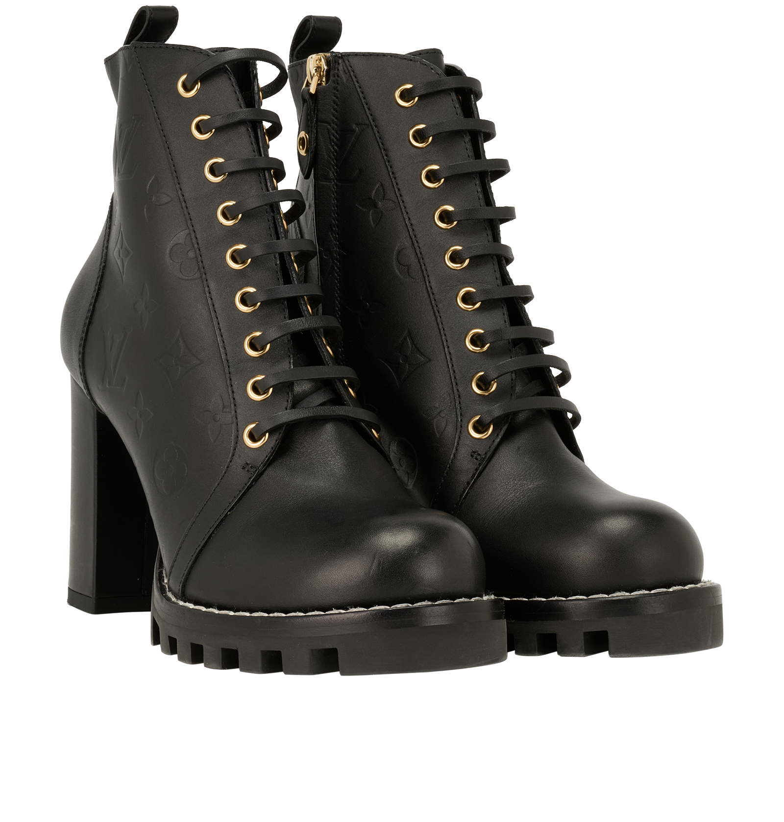 Louis Vuitton Star Trail Ankle Boots, &pound;450, Shoes, Black, Leather, Side view