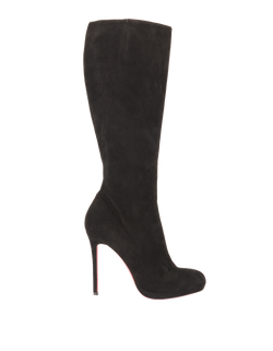 Christian Louboutin Botalili Boots, Suede, Black, UK8.5, DB, 2*