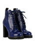 Louis Vuitton Star Trail Ankle Boots, £295, Shoes, Blue, Patent Leather, Side view