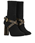 Louis Vuitton Silhouette Monogram Ankle Boots, side view