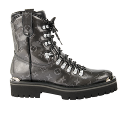 Louis Vuitton Outland Boots, Men, Coated Canvas, Eclipse Monogram, UK8,3*