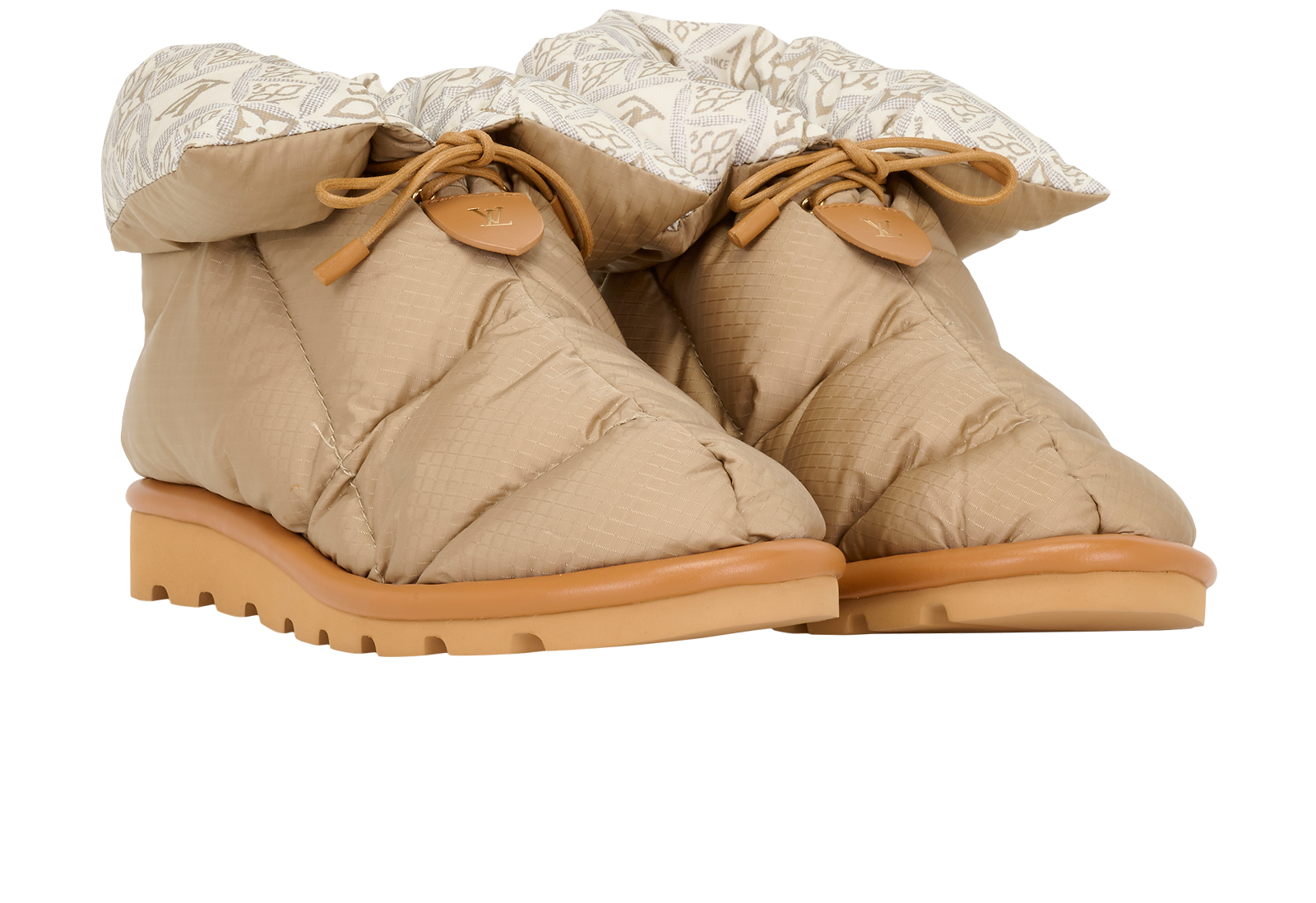 Louis Vuitton Pillow Boots, &pound;550, Shoes, Beige, Nylon, Side view
