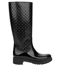 Louis Vuitton Monogram Rubber Rain Boots - Size 9 / 39 (SHF-20766) – LuxeDH