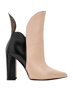Louis Vuitton Gamble Diva Boots, Leather, Cream/Black, DB/B, UK 2