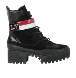 Louis Vuitton Laureate Platform Desert Boots, Suede, Black, UK6, DB, 3*