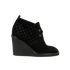 Louis Vuitton Wedge Boots, &pound;180, Shoes, Black, Suede, Front view