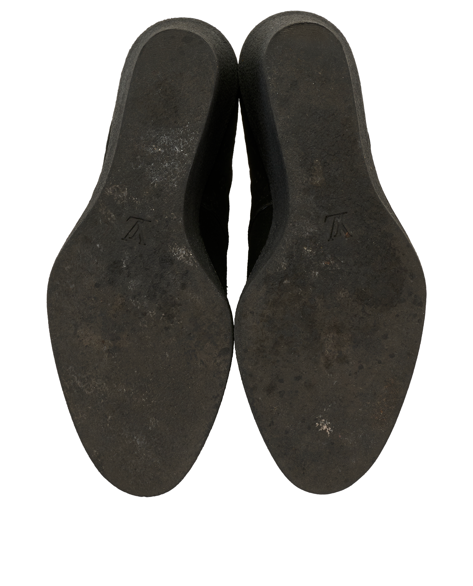 Louis Vuitton Wedge Boots, &pound;180, Shoes, Black, Suede, Top view