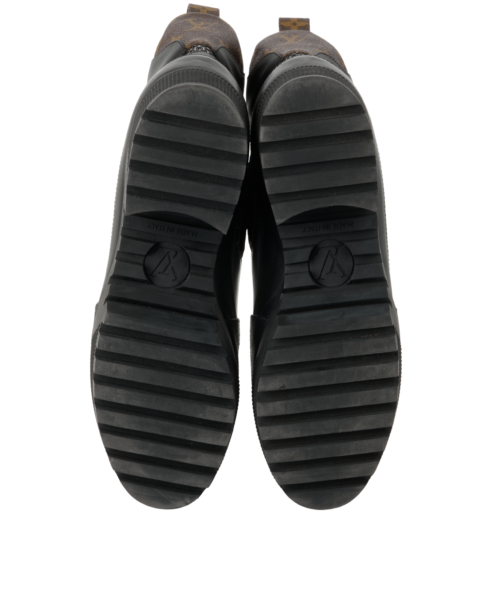 Louis Vuitton Digital Gate Desert Boots, &pound;350, Shoes, Black/Silver, Leather/Mesh, Top view