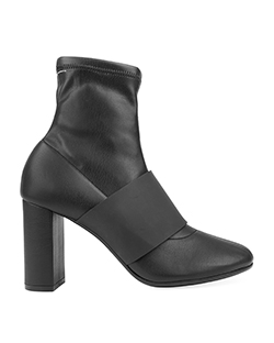 MM6 Maison Margiela Strapped Ankle Boots, Leather, Black, UK 7