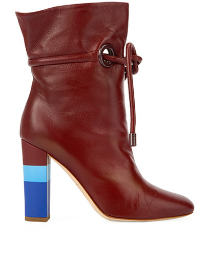 Malone Souliers Striped Detailed Ankle Boots, front view
