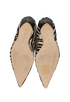 Manolo Blahnik Zebra Heeled Boots, top view